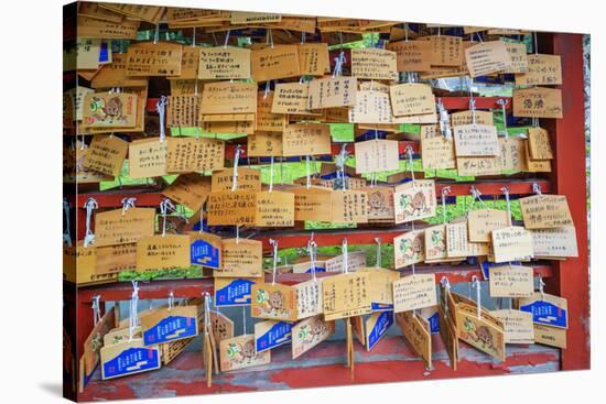 Iwakisan jinja shrine, wooden plaques with prayers and wishes, Japan-Christian Kober-Stretched Canvas