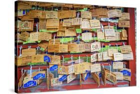 Iwakisan jinja shrine, wooden plaques with prayers and wishes, Japan-Christian Kober-Stretched Canvas