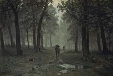 A Walk Through the Forest-Iwan Iwanowitsch Schischkin-Stretched Canvas