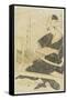 Iweaving on a Loom C. 1797-1798-Kitagawa Utamaro-Framed Stretched Canvas