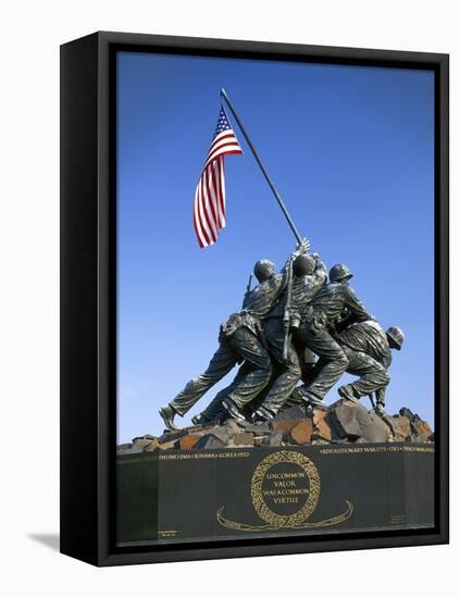 Iwo Jima Memorial, Arlington, Virginia, USA-Charles Gurche-Framed Stretched Canvas