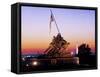 Iwo Jima Memorial at dawn, Washington Monument, Washington DC, USA-null-Framed Stretched Canvas