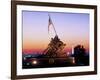 Iwo Jima Memorial at dawn, Washington Monument, Washington DC, USA-null-Framed Photographic Print