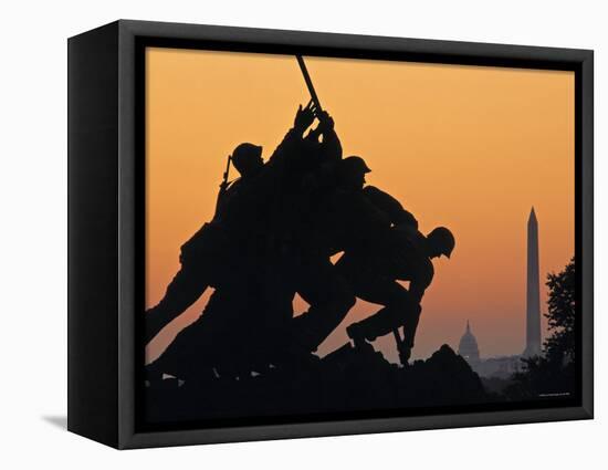 Iwo Jima Memorial, Washington D.C. Usa-Walter Bibikow-Framed Stretched Canvas