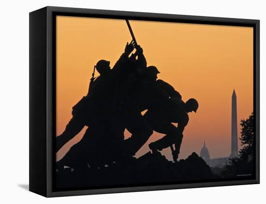 Iwo Jima Memorial, Washington D.C. Usa-Walter Bibikow-Framed Stretched Canvas