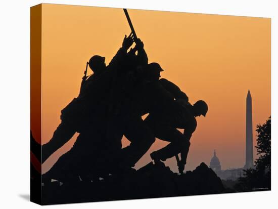 Iwo Jima Memorial, Washington D.C. Usa-Walter Bibikow-Stretched Canvas