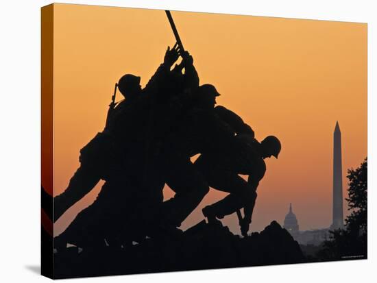 Iwo Jima Memorial, Washington D.C. Usa-Walter Bibikow-Stretched Canvas