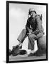 Iwo Jima Sands of Iwo Jima by AllanDwan with John Wayne, 1949 (b/w photo)-null-Framed Photo