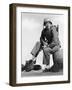 Iwo Jima Sands of Iwo Jima by AllanDwan with John Wayne, 1949 (b/w photo)-null-Framed Photo