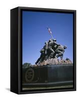 Iwo Jima War Memorial to the U.S. Marine Corps, Second World War, Arlington, USA-Geoff Renner-Framed Stretched Canvas