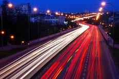 Night Traffic-Iwona Grodzka-Photographic Print