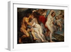 Ixion, King of the Lapiths, Deceived by Juno-Peter Paul Rubens-Framed Giclee Print