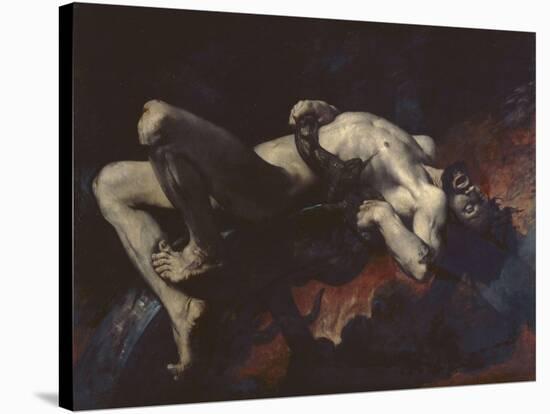Ixion pr?pit?ans les Enfers-Jules Delaunay-Stretched Canvas