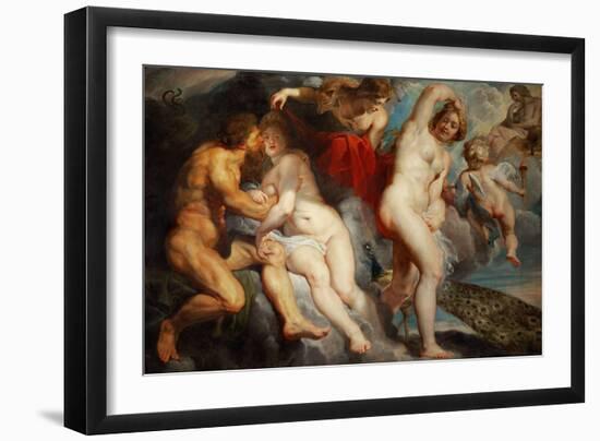 Ixion,Roi des Lapithes,trompe par Junon. Ixion,King of the Lapiths,deceived by Juno-Peter Paul Rubens-Framed Giclee Print