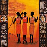 Three Hunters-Izabella Dahlke-Laminated Art Print