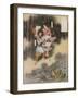 Izanagi and Izanami Giving Birth to Japan, 1925-Kawanabe Kyosai-Framed Giclee Print