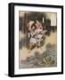 Izanagi and Izanami Giving Birth to Japan, 1925-Kawanabe Kyosai-Framed Giclee Print