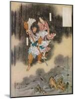 Izanagi and Izanami Giving Birth to Japan, 1925-Kawanabe Kyosai-Mounted Giclee Print