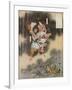 Izanagi and Izanami Giving Birth to Japan, 1925-Kawanabe Kyosai-Framed Giclee Print