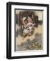 Izanagi and Izanami Giving Birth to Japan, 1925-Kawanabe Kyosai-Framed Giclee Print