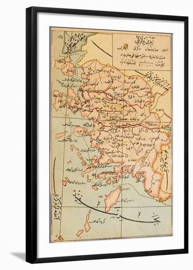 Izmir Region of Turkey - Map-null-Framed Photographic Print