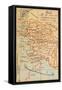 Izmir Region of Turkey - Map-null-Framed Stretched Canvas