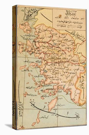Izmir Region of Turkey - Map-null-Stretched Canvas