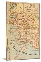 Izmir Region of Turkey - Map-null-Stretched Canvas