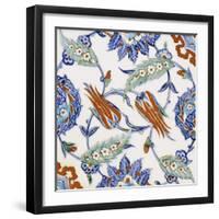 Iznik Pottery Tile-null-Framed Giclee Print