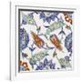 Iznik Pottery Tile-null-Framed Giclee Print