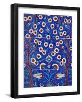 Iznik Tiles in Topkapi Palace, Istanbul, Turkey, Europe-Godong-Framed Photographic Print