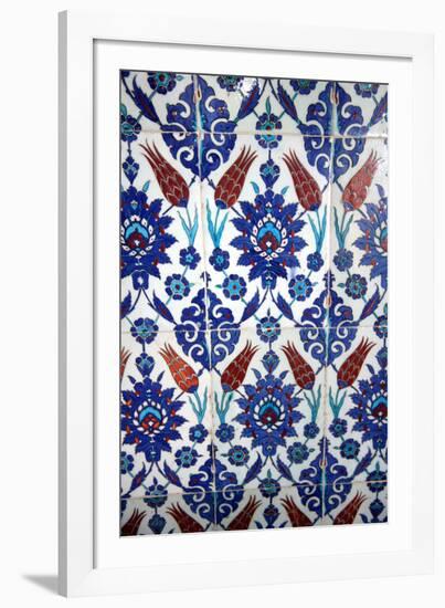 Iznik Tiles, Rustem Pasha Mosque, Istanbul, Turkey-null-Framed Photographic Print