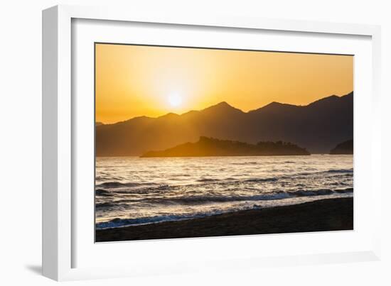 Iztuzu Beach at sunset, Dalyan, Mugla Province, Anatolia, Turkey, Asia Minor, Eurasia-Matthew Williams-Ellis-Framed Premium Photographic Print