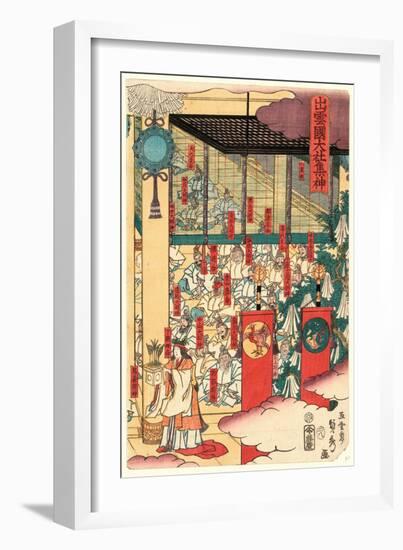 Izumo No Kuni Taisya[?]-Utagawa Sadahide-Framed Giclee Print