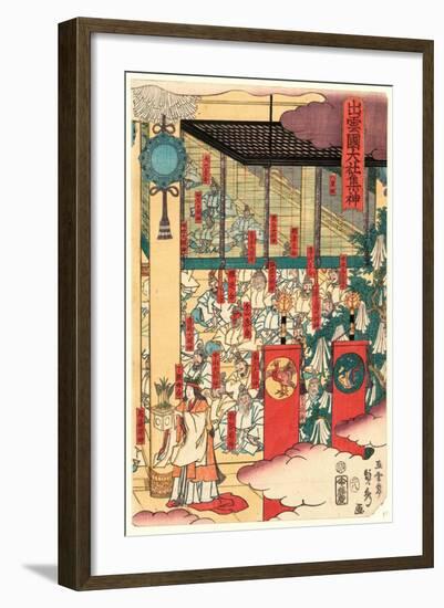 Izumo No Kuni Taisya[?]-Utagawa Sadahide-Framed Giclee Print