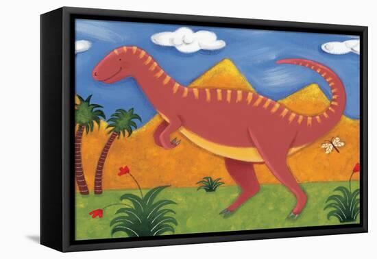 Izzy the Iguanodon-Sophie Harding-Framed Stretched Canvas