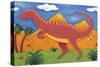 Izzy the Iguanodon-Sophie Harding-Stretched Canvas
