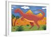 Izzy the Iguanodon-Sophie Harding-Framed Art Print