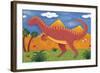 Izzy the Iguanodon-Sophie Harding-Framed Art Print