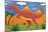 Izzy the Iguanodon-Sophie Harding-Mounted Art Print