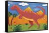 Izzy the Iguanodon-Sophie Harding-Framed Stretched Canvas