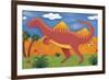 Izzy the Iguanodon-Sophie Harding-Framed Art Print