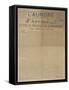 J'Accuse Letter by Emile Zola, Published in L'Aurore, 13th January 1898-null-Framed Stretched Canvas