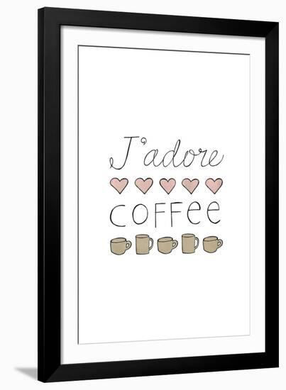 J'adore Coffee-Lottie Fontaine-Framed Giclee Print