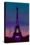 J'adore Paris - Eiffel Tower-Cora Niele-Stretched Canvas