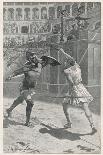 Gladiators in Combat in an Arena-J. Ambrose-Framed Art Print