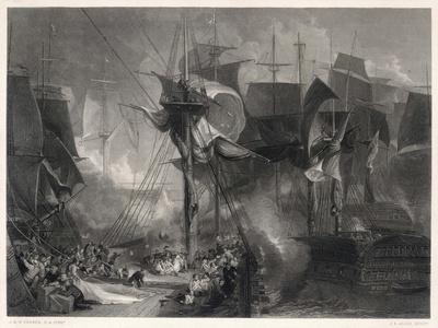 The Battle of Trafalgar, The Victory at the Moment That Nelson was Wounded