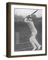 J.B. Hobbs Batting, 1924-null-Framed Photographic Print