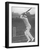 J.B. Hobbs Batting, 1924-null-Framed Photographic Print