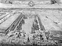 Howland Great Dock, Near Deptford, C.1715-20 (Engraving)-J. Badslade-Giclee Print